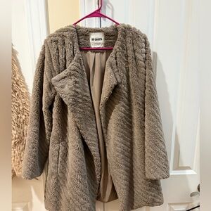 BB Dakota Women's Cozy Brown Teddy Jacket